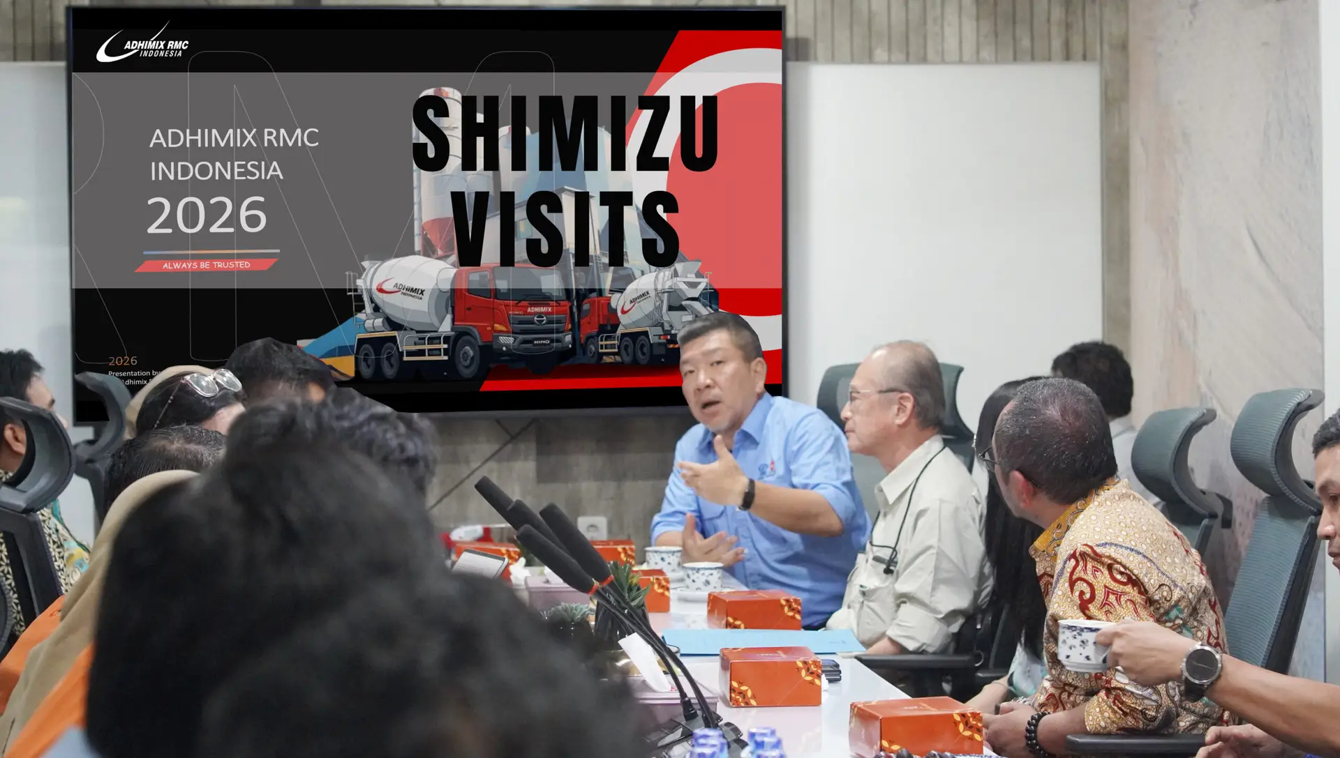 Shimizu Corporation Visits Adhimix RMC Operational Office