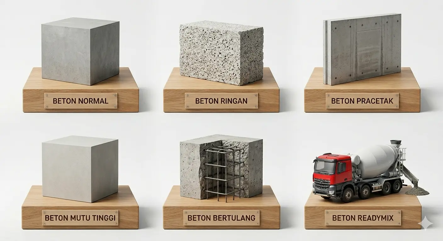 6 Jenis Beton Dalam Konstruksi dan Fungsinya